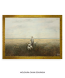 JESUS pastoreando quadro cristao dourado