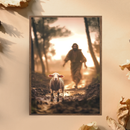 Quadro "A Ovelha Perdida" – Jesus Vai ao Teu Encontro 🐑  | Decore Paz Decore Paz