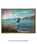 Quadro Decorativo: Jesus sobre o mar e a Aurora Boreal | Decore Paz 4K 🙏🏼🏞️