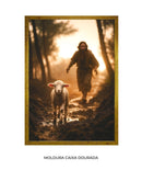 Quadro "A Ovelha Perdida" – Jesus Vai ao Teu Encontro 🐑  | Quadro Decorativo 4k - Decore Paz