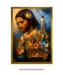 Quadro Decorativo Cristão: A Jornada de Jesus | Arte Cristã, alta resolução 4K - Autoria Própria 🕊️🌊⛰️🙏🏼