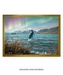 Quadro Decorativo: Jesus sobre o mar e a Aurora Boreal | Decore Paz 4K 🙏🏼🏞️