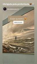 Quadro Decorativo: Jesus Caminhando Sobre as Águas | Alta resolução 4K 🌊⛰️