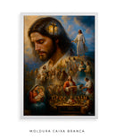 Quadro Decorativo Cristão: A Jornada de Jesus | Arte Cristã, alta resolução 4K - Autoria Própria 🕊️🌊⛰️🙏🏼