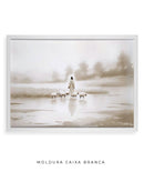 Quadro Cristão: Jesus, o Pastor de Luz | Obra Espiritual Decorativa - Arte 4K Decore PAZ 🐑🕊️