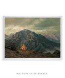 Quadro Decorativo 4K : Sarça Ardente - encontro de Deus com Moisés | Arte Cristã, máxima resolução 🔥⛰️ Canto Decor