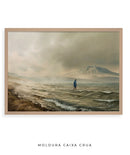 Quadro Decorativo: Jesus Caminhando Sobre as Águas | Alta resolução 4K 🌊⛰️