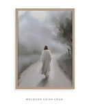 Quadro Minimalista: Caminhando com Jesus | Arte Cristã, alta resolução 4K - Autoria Própria 🙏🏼✨