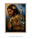 Quadro Decorativo Cristão: A Jornada de Jesus | Arte Cristã, alta resolução 4K - Autoria Própria 🕊️🌊⛰️🙏🏼