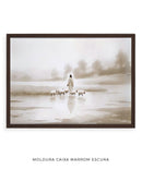 Quadro Cristão: Jesus, o Pastor de Luz | Obra Espiritual Decorativa - Arte 4K Decore PAZ 🐑🕊️