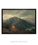 Quadro Decorativo 4K : Sarça Ardente - encontro de Deus com Moisés | Arte Cristã, máxima resolução 🔥⛰️ Canto Decor