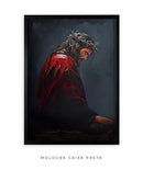 Príncipe Jesus com Capa Vermelha | Quadro decorativo Cristão 4K 🙌🏻👑🖼️