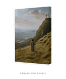 Jesus no Monte – Apreciando a Criação de Deus | Quadro Decorativo 4K, Decore PAZ ⛰️🌥️