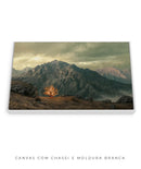 Quadro Decorativo 4K : Sarça Ardente - encontro de Deus com Moisés | Arte Cristã, máxima resolução 🔥⛰️ Canto Decor