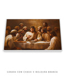 Quadro Cristão: Jesus e os Apóstolos Reunidos – A Última Ceia | Arte alta resolução 4K 🍞🍷