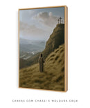 Jesus no Monte – Apreciando a Criação de Deus | Quadro Decorativo 4K, Decore PAZ ⛰️🌥️