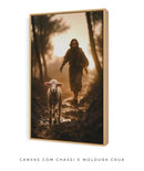 Quadro "A Ovelha Perdida" – Jesus Vai ao Teu Encontro 🐑  | Quadro Decorativo 4k - Decore Paz