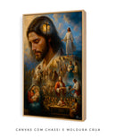 Quadro Decorativo Cristão: A Jornada de Jesus | Arte Cristã, alta resolução 4K - Autoria Própria 🕊️🌊⛰️🙏🏼