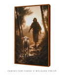 Quadro "A Ovelha Perdida" – Jesus Vai ao Teu Encontro 🐑  | Quadro Decorativo 4k - Decore Paz