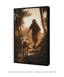 Quadro "A Ovelha Perdida" – Jesus Vai ao Teu Encontro 🐑  | Quadro Decorativo 4k - Decore Paz