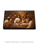 Quadro Cristão: Jesus e os Apóstolos Reunidos – A Última Ceia | Arte alta resolução 4K 🍞🍷