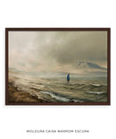 jesus mar da galileia moldura marrom escura