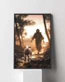 Quadro "A Ovelha Perdida" – Jesus Vai ao Teu Encontro 🐑  | Decore Paz Decore Paz
